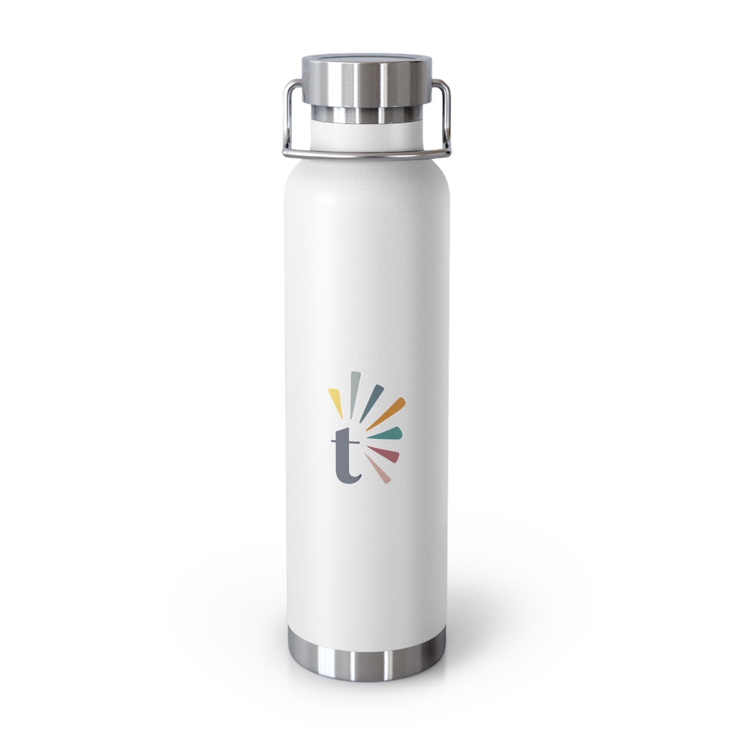 Copper Vacuum Insulated Bottle, 22oz (T Logo)