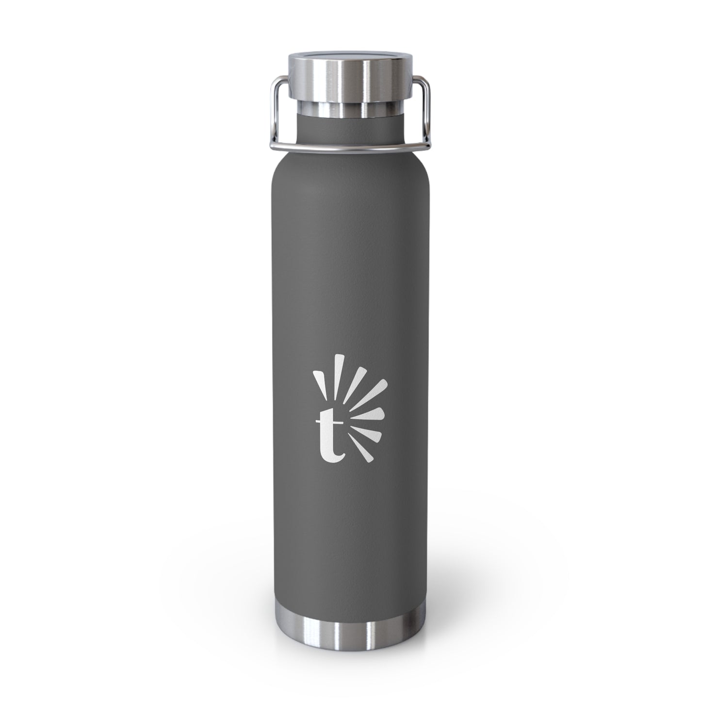 Copper Vacuum Insulated Bottle, 22oz (T Logo)