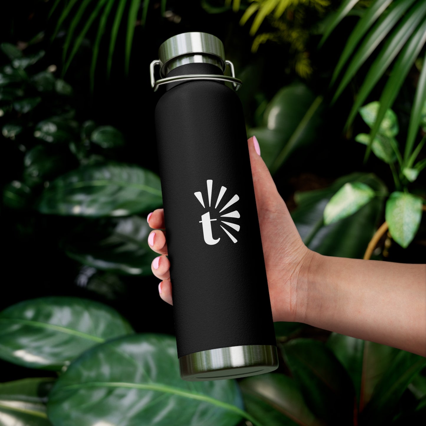 Copper Vacuum Insulated Bottle, 22oz (T Logo)
