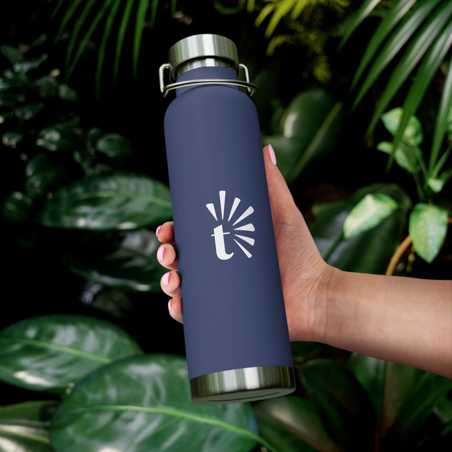 Copper Vacuum Insulated Bottle, 22oz (T Logo)