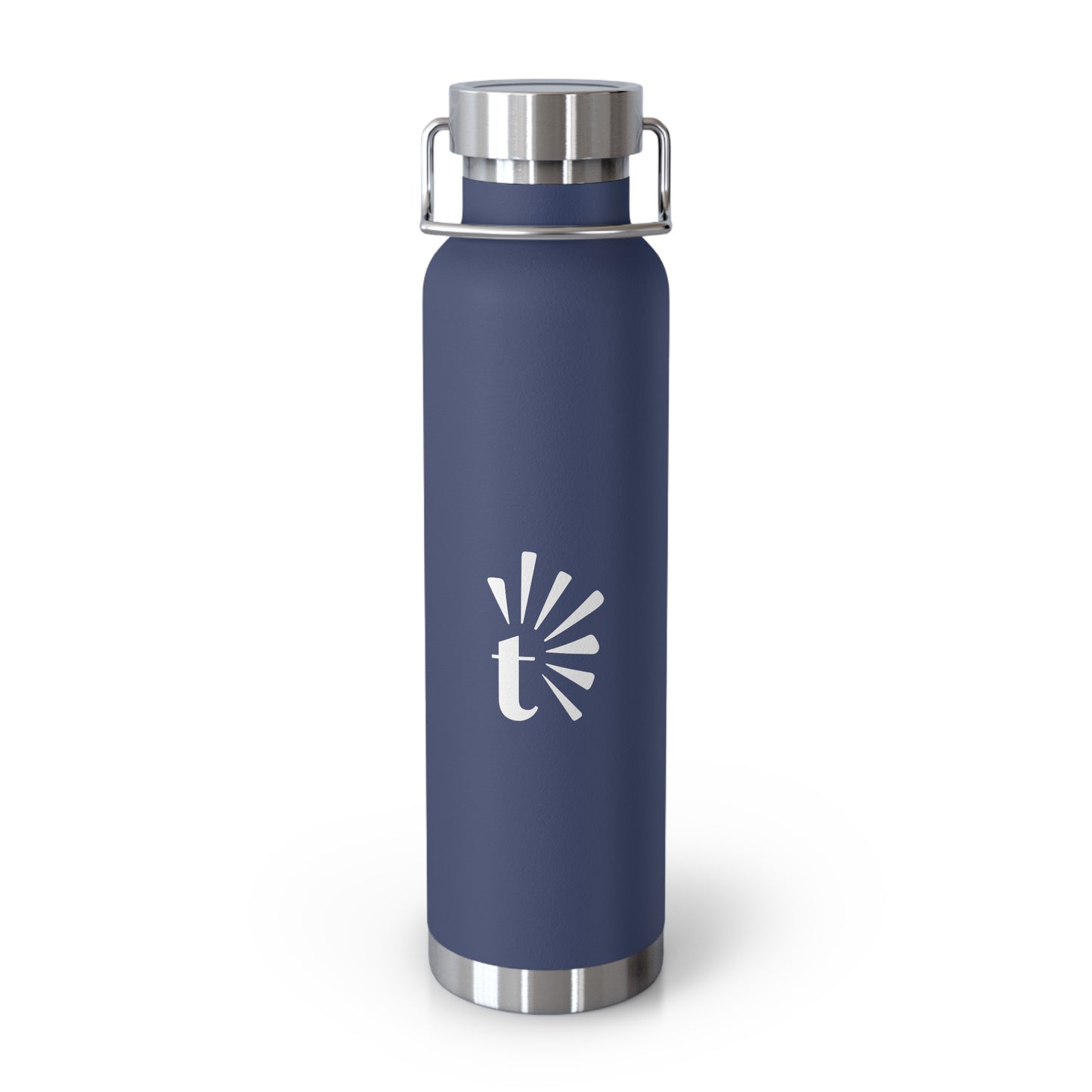 Copper Vacuum Insulated Bottle, 22oz (T Logo)