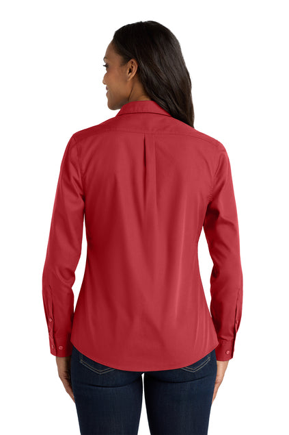 Port Authority® Women's Long Sleeve Carefree Poplin Shirt