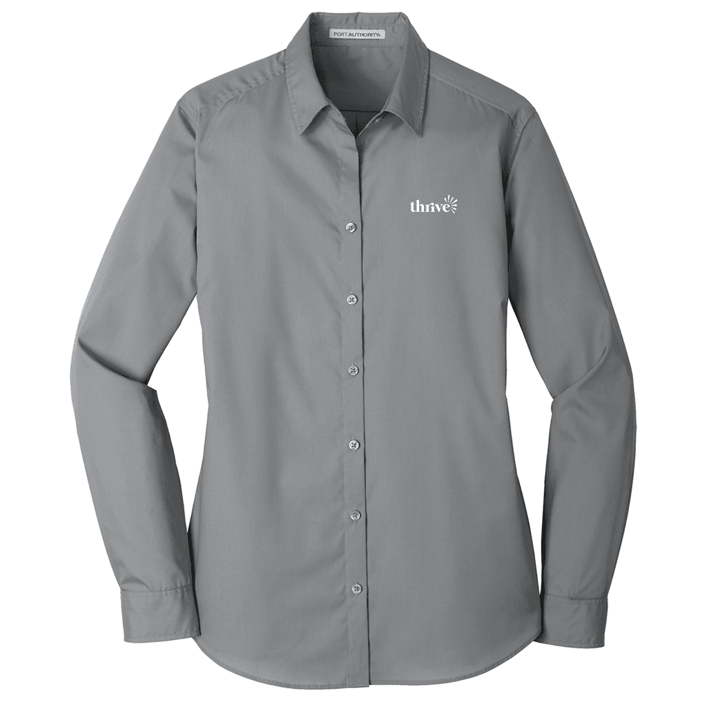 Port Authority® Women's Long Sleeve Carefree Poplin Shirt
