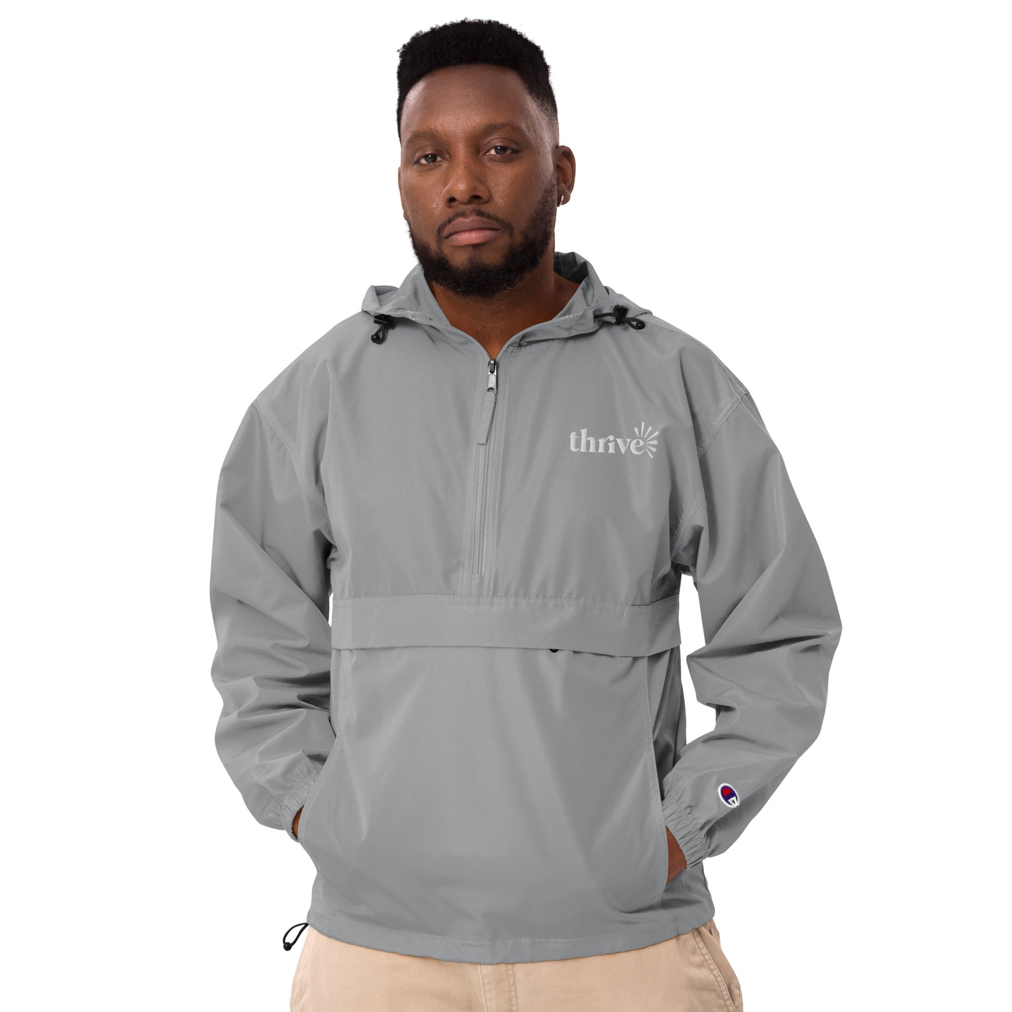 Capable Jacket Embroidered Champion Packable Jacket – Thrive Store